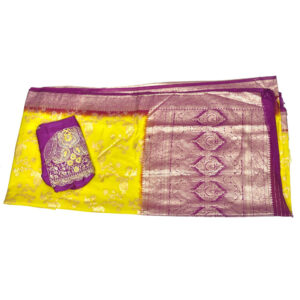 Softy gold jari &blouse work