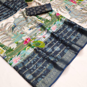 Center Beauty – Dark Blue & Cream