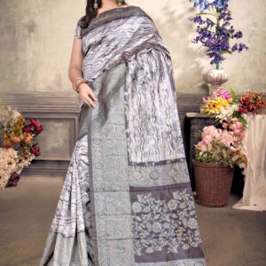 Malai Silk Saree - Pastel Pink