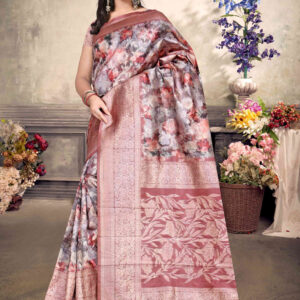 Malai Silk Saree - Multi-Colour