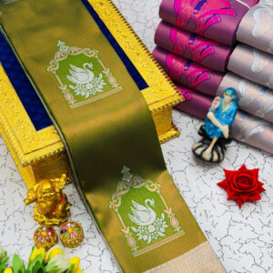 Kubera Pattu Silk Saree - Green